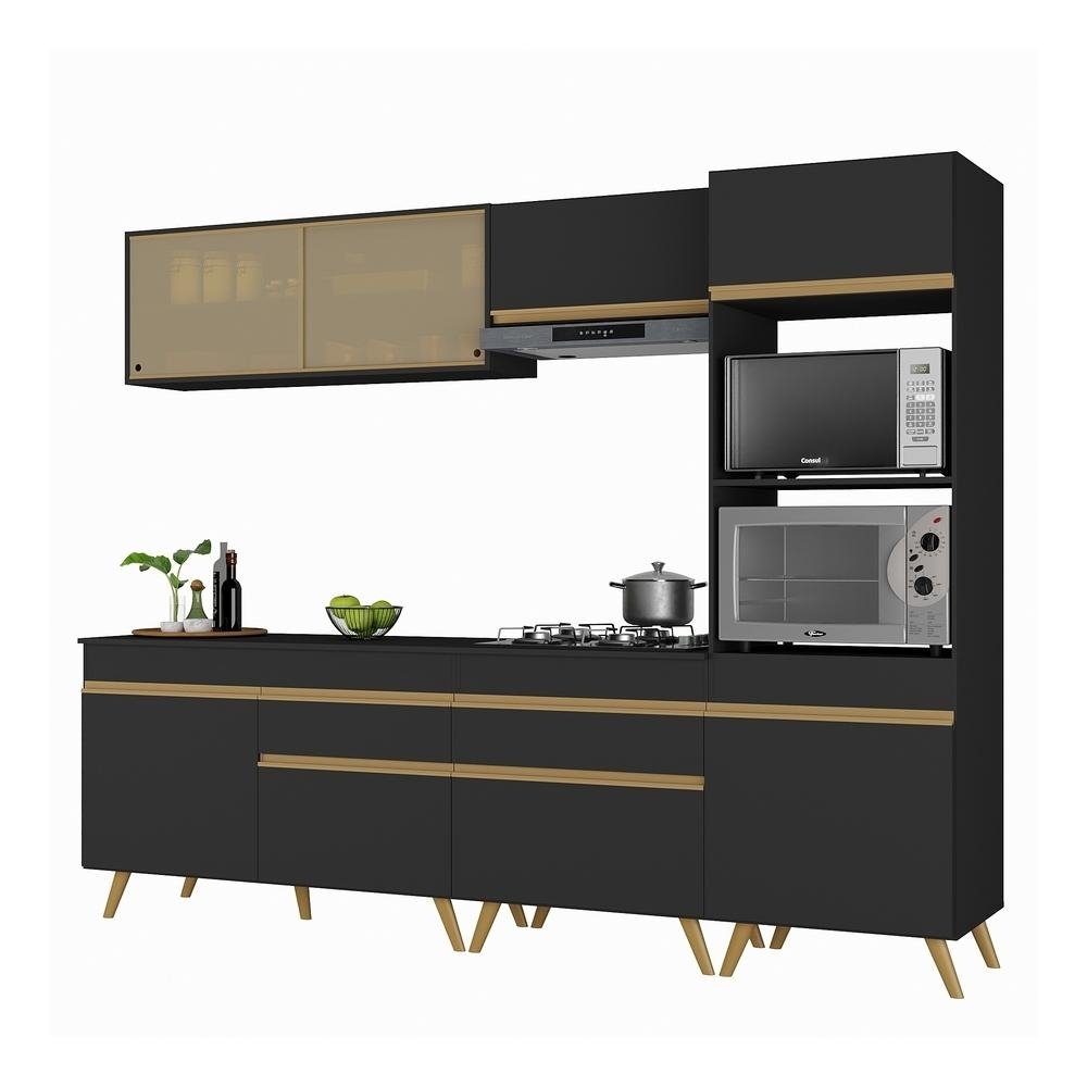 Armario de Cozinha Completa 252cm Veneza Multimoveis V3715