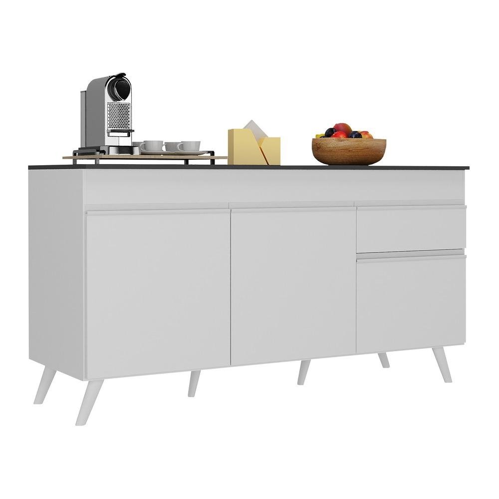 Balcao Cozinha Gabinete Pia 150cm 3 Portas 1 Gaveta Veneza Multimoveis V3740