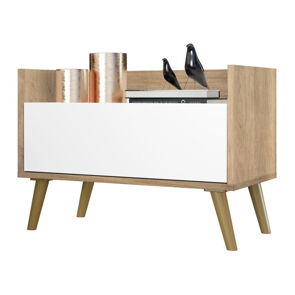 Mesa de Cabeceira 80cm Retro Multimoveis V4000