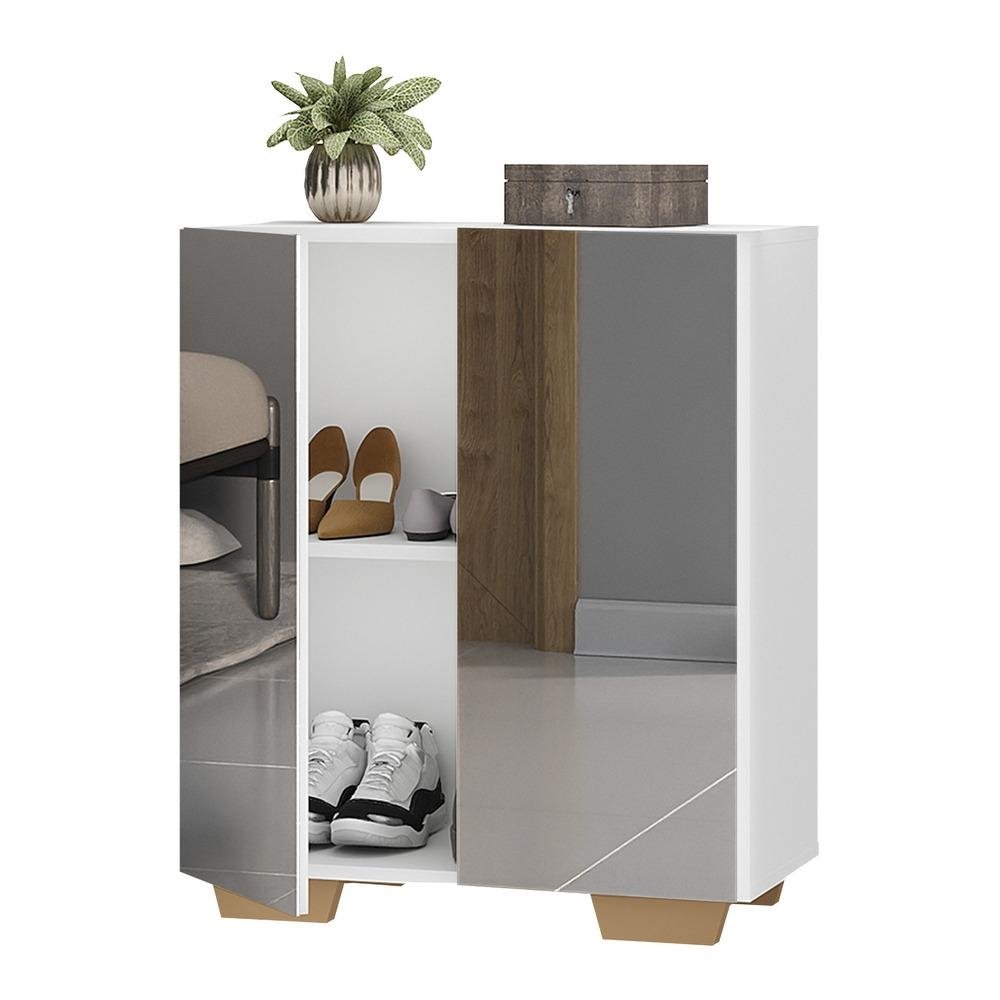 Sapateira 2 Portas com Espelho Nina Multimoveis V6013
