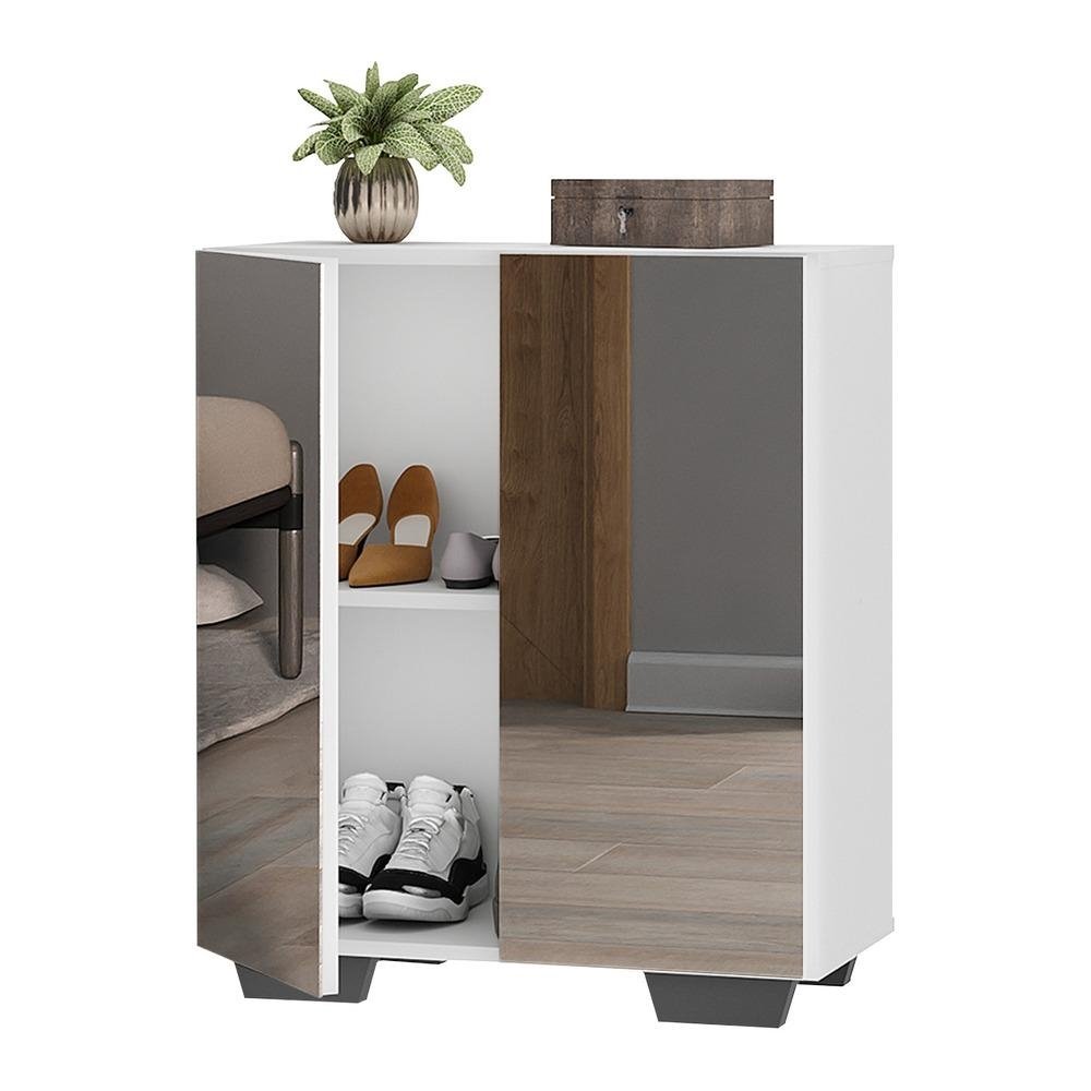 Sapateira 2 Portas com Espelho Nina Multimoveis V6013