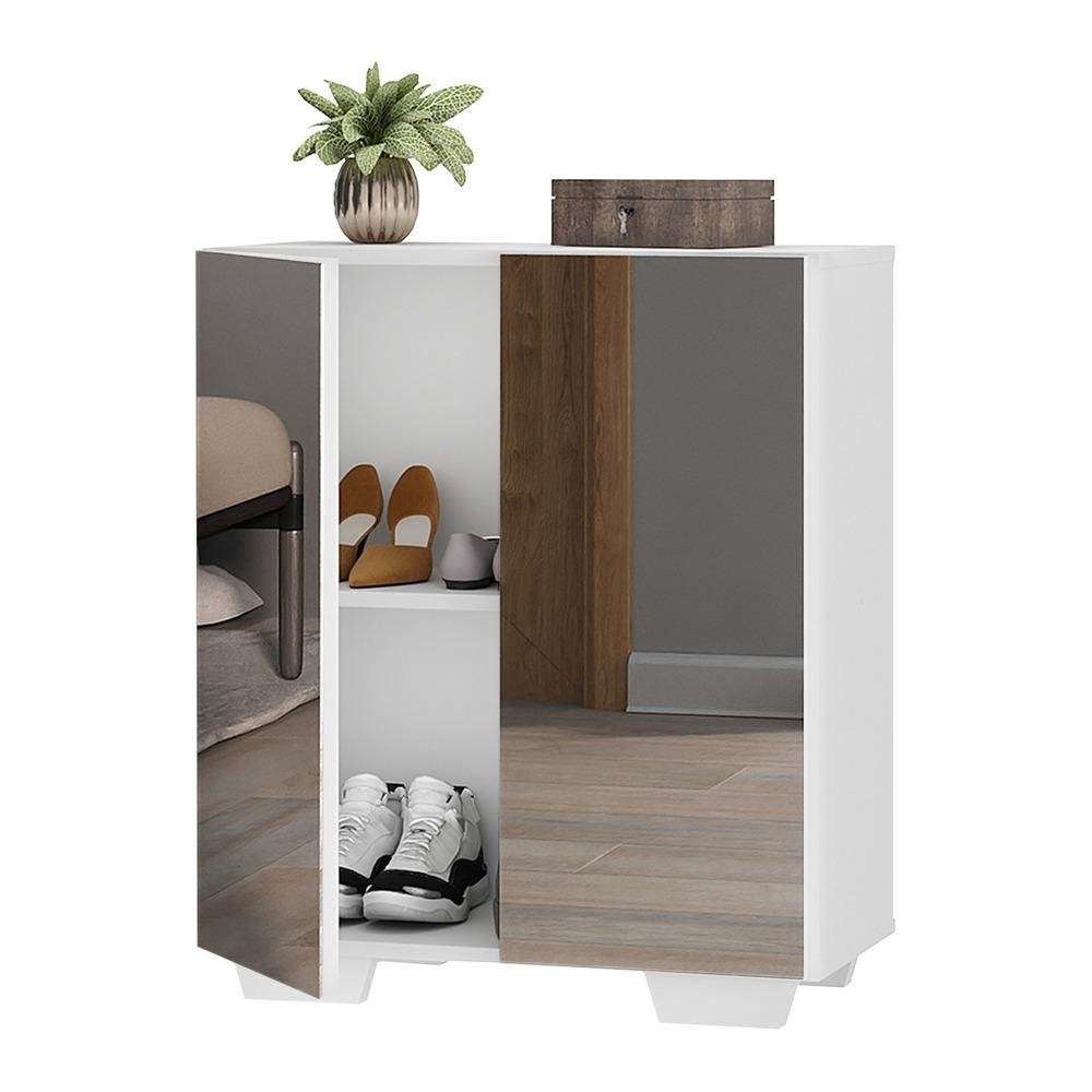 Sapateira 2 Portas com Espelho Nina Multimoveis V6013