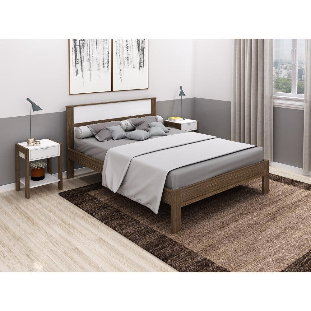 Cama de Casal para Colchao 138 x 188 cm Multimoveis VCR35009