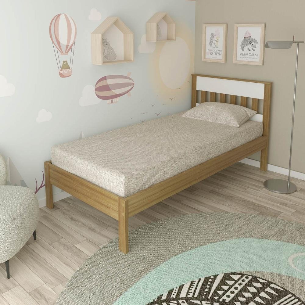 Cama de Solteiro para Colchao 88 x 188 cm Multimoveis VCR35010