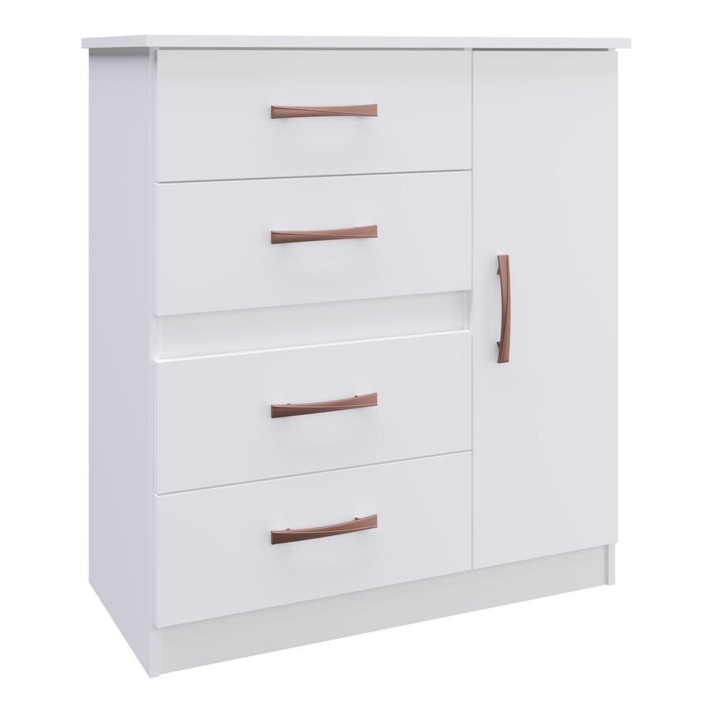 Comoda 4 Gavetas 1 Porta Luiza Multimoveis VCR4157