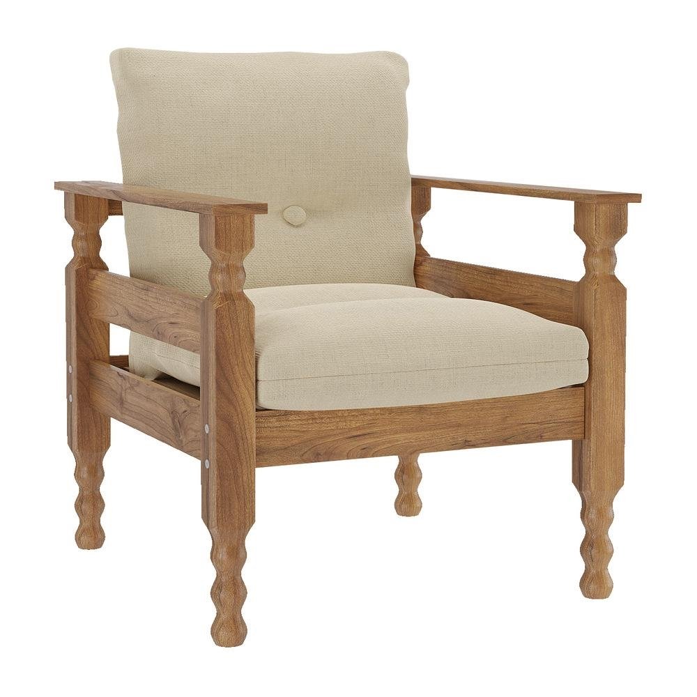 Poltrona Madeira Macica Liz Multimoveis VCR7003