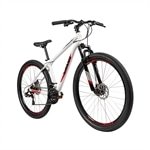 Bicicleta para Adulto Caloi Vulcan, Aro 29, 21 Marchas, Quadro de Alumínio, Freio à Disco, Branca