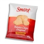 Batata Chips Lisa Smart Natural 45g Embalagem com 20 Unidades