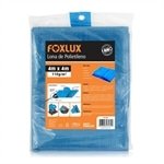 Lona Plástica Azul Foxlux com Ilhos Cantos Reforçados 4mx4m