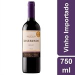 Vinho Tinto Chileno Merlot Concha Y Toro Reservado 750 ml