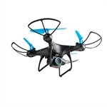Drone Multilaser Bird Câmera HD 1280P Bateria 22 minutos Alcance de 80m Flips em 360° Controle remoto Preto/Azul - ES255