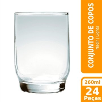 Conjunto de Copos Nadir 240ml Lights Suco 260ml 24 Peças é ruim? Conjunto de Copos Nadir 240ml Lights Suco 260ml 24 Peças é boa?