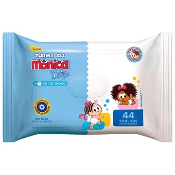 Toalhas Umedecidas Turma da Mônica Hora da Troca - Embalagem com 44 Unidades é boa?