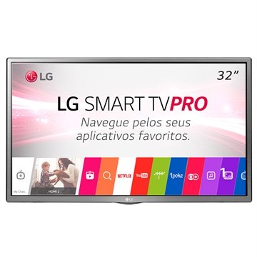 Smart TV LED 32" LG 32LJ601CAWZ HD com Wi-Fi 1 USB, 2 HDMI, Surround, Modo Hotel e 60 Hz Menor preço em Smart TV LED 32" LG 32LJ601CAWZ HD com Wi-Fi 1 USB, 2 HDMI, Surround, Modo Hotel e 60 Hz