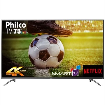 Tv 75" Led Philco 4k - Ultra Hd Smart - Ptv75e30dswnt