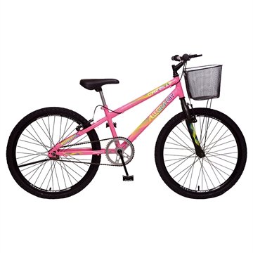 Bicicleta para Adulto Colli Allegra City, Aro 24, Aço Carbono, Freios V-Brake, Rosa