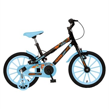 Bicicleta Infantil Colli Dinos, Aro 16, Freios V-Brake, Preto/Azul