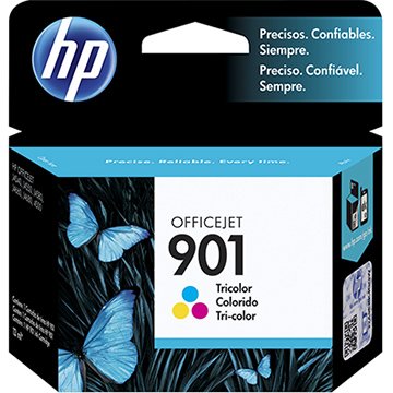 Menor preço em Cartucho Original HP 901 CC653AB Preto para Impressoras HP Officejet J4540, J4550