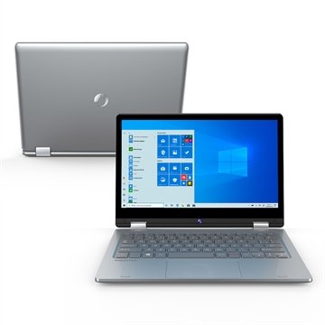 Notebook Positivo Duo C464A Celeron Dual Core, 12", Windows 10, 4GB RAM, 64GB, Cinza