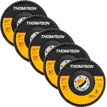 Disco Flap Thompson 7P G60 - Embalagem com 5 Unidades