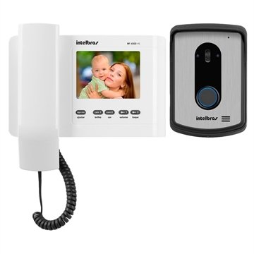 Vídeo Porteiro Intelbras IV-4010 HS 4" Branco Menor preço em Vídeo Porteiro Intelbras IV-4010 HS 4" Branco