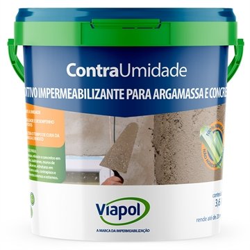 Aditivo Viapol  Impermeabilizante Contra Umidade para Argamassa 3,6L