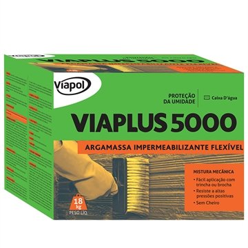 Impermeabilizante Viapol Viaplus 5000 Argamassa Flexível 18Kg