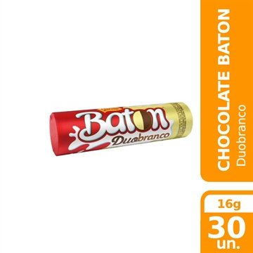 Chocolate Baton Duo 16g - 30 unidades - Garoto