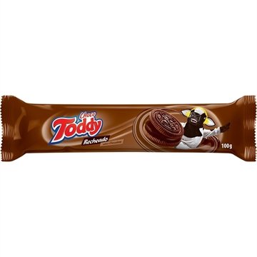 Biscoito Toddy Recheado de Chocolate 100g Embalagem com 44 Unidades