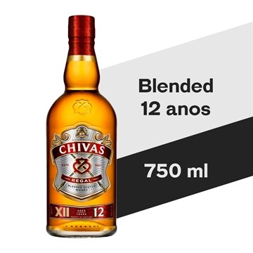 Whisky 12 Anos Chivas Regal 750ml