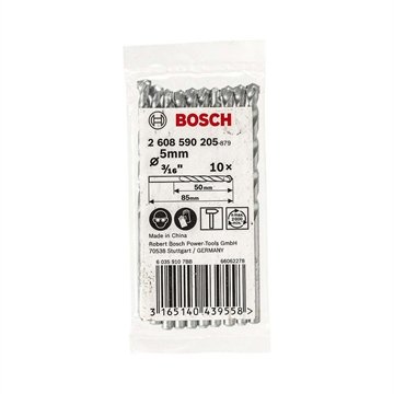 Broca Concreto Bosch Impact 5mm - Embalagem com 10 Unidades