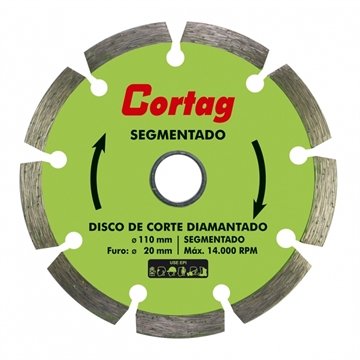 Disco Cortag Diamantado Segmentado 110MX20MM