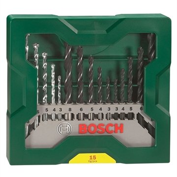 Kit de Ferramentas Bosch X-Line 15 Peças Brocas e Pontas