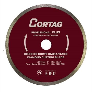Disco Cortag Diamantado 8P Continuo 200X25,4mm