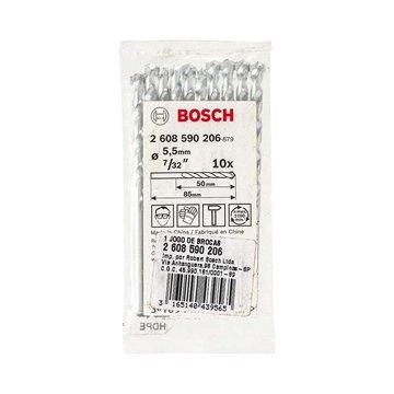 Broca para Concreto Bosch Impact 5,5mm - Embalagem com 10 Unidades