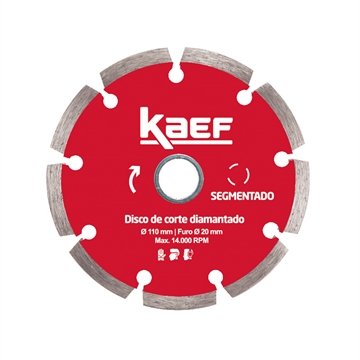 Disco Diamantado Segmentado Kaef 110x20mm