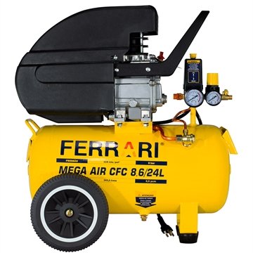 Compressor de ar Ferrari Mega Air CFC 8,6 PES, 24 Litros, 2 HP