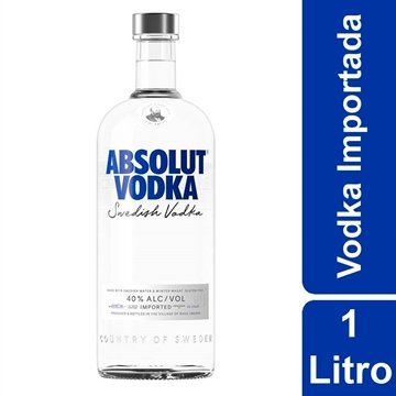Vodka Importada Absolut Original 1 Litro