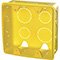 Caixa de Luz Krona Amarela para Eletroduto Flex. Corrugado 4x4 Embalagem com 20 Unidades